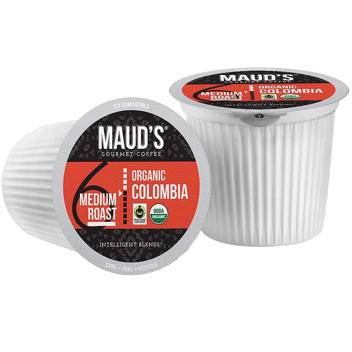 Maud's Organic Colombian Coffee (Organic Medium Roast Coffee)， 24ct. Solar Energy Produced Recyclable Single Serve Fair Trade Single Origin Organic Coffee Pods - 100% Arabica Coffee， KCup Compatible - Image 3